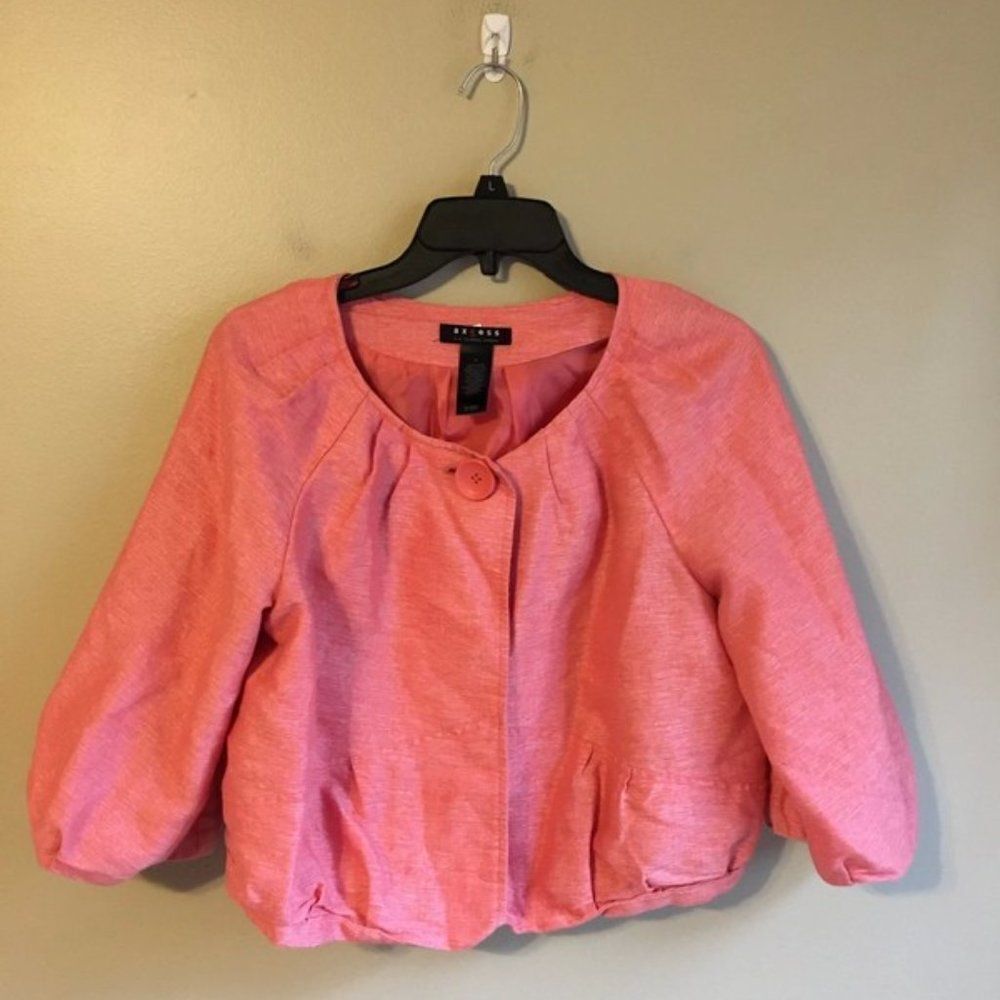 Axcess by liz‎ clairborne medium pink jacket